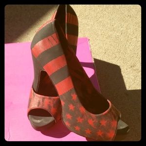 Stars and stripes heels